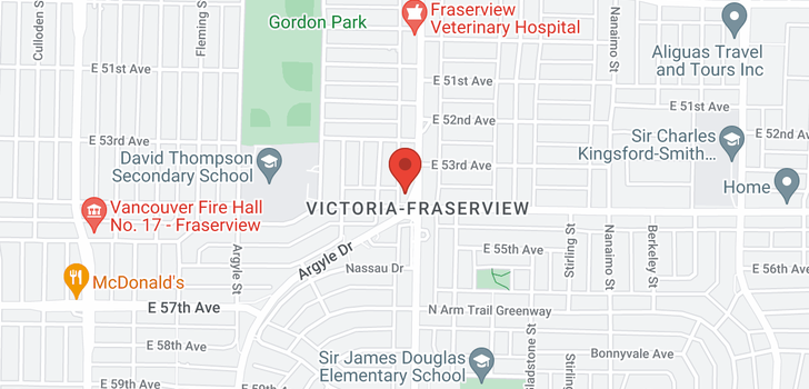 map of 306 6991 VICTORIA DRIVE
